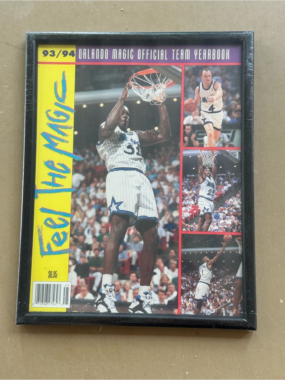 Vintage 1993-94 Orlando Magic Official Team Yearbook (Framed & Pristine)